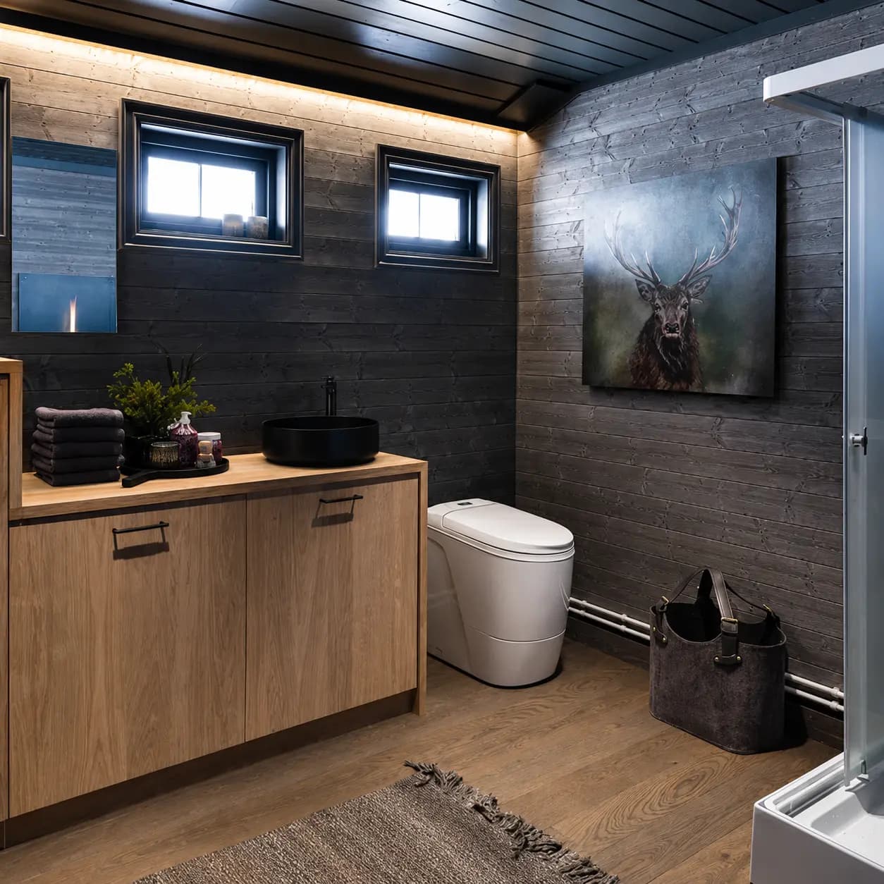 Förbränningstoalett i Köhlbergs showroom